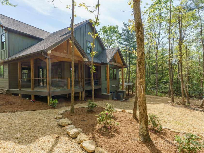 29 Wild Deer Trail, Zirconia, NC 28790.  MLS# CAR4243690, YatesRealty ID 17702. Rear elevation
