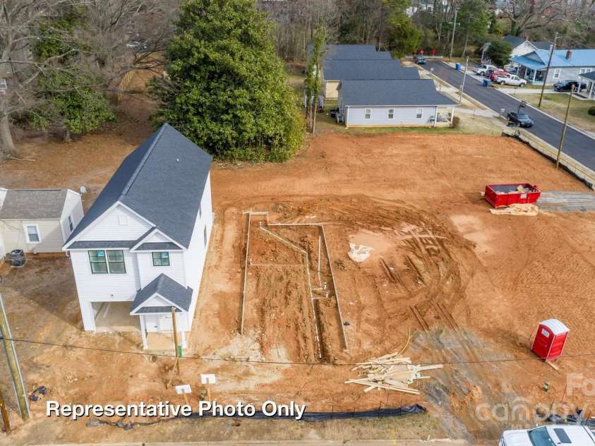 504 Sharpe Street, Mooresville, NC 28115.  MLS# CAR4231478, YatesRealty ID 1771. Aerial Photo