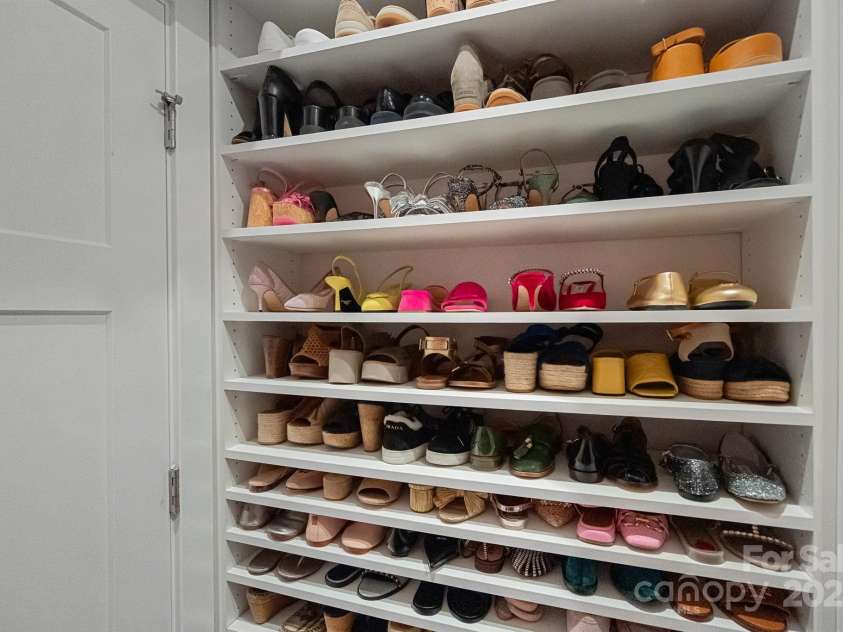 12615 Es Draper Drive, Huntersville, NC 28078.  MLS# CAR4266729, YatesRealty ID 17712. Shoe Organizer Closet one