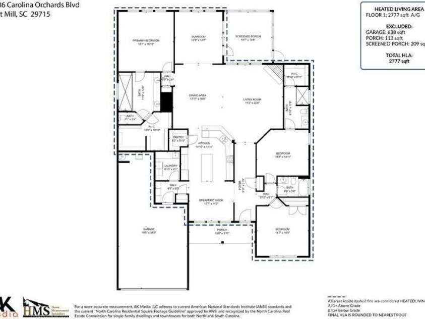 1486 Carolina Orchards Boulevard, Fort Mill, SC 29715.  MLS# CAR4365243, YatesRealty ID 17712. 