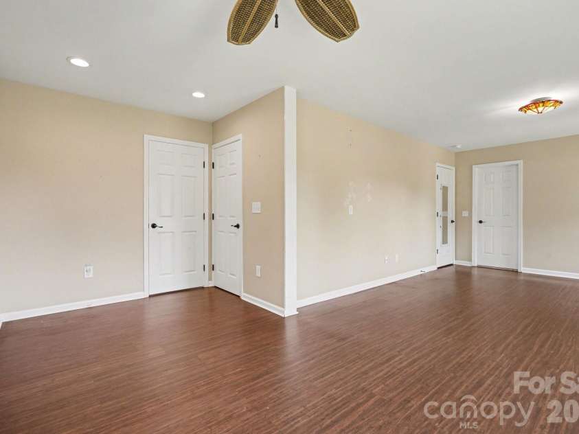 12820 Big Lick Road, Oakboro, NC 28129.  MLS# CAR4374025, YatesRealty ID 17714. Primary bedroom with 2 closets 