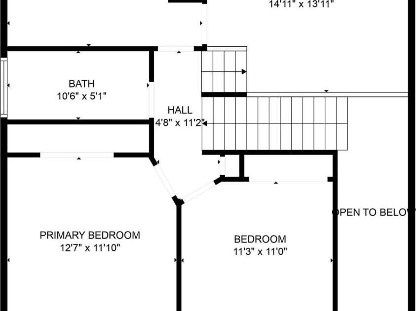 161 Dairy Farm Road, Mooresville, NC 28115.  MLS# CAR4259423, YatesRealty ID 17717. Upper floor sketch