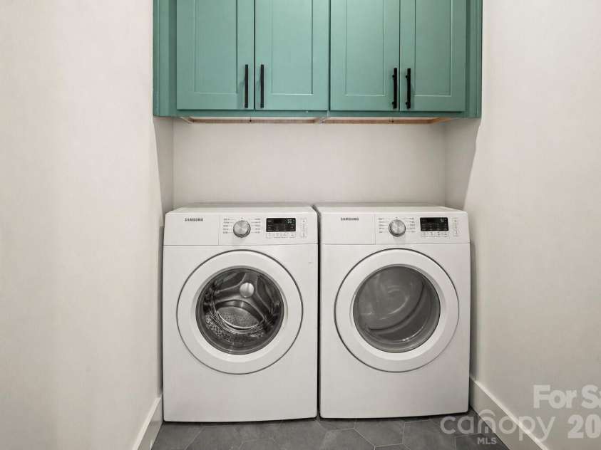 40 Firefly Ridge Trail, Alexander, NC 28701.  MLS# CAR4375434, YatesRealty ID 17720. Virtually staged washer and dryer.