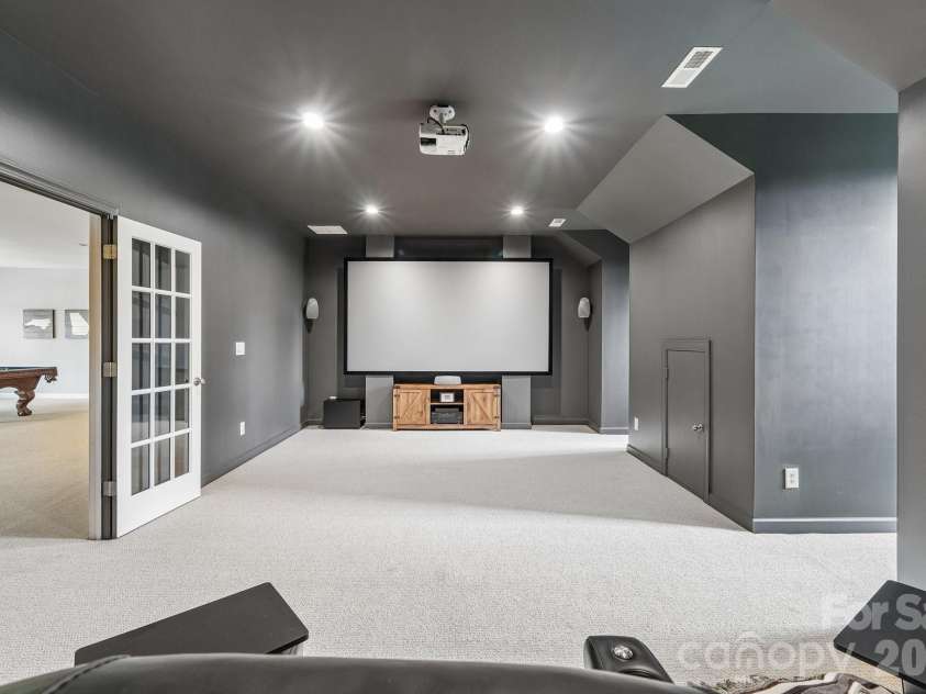 29023 Villa View Court, Fort Mill, SC 29707.  MLS# CAR4372357, YatesRealty ID 17732. 3rd floor theater room
