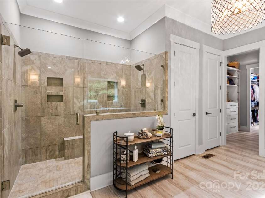 127 Tradition Lane, Mooresville, NC 28115.  MLS# CAR4165702, YatesRealty ID 17737. Oversized Glass & Tile Shower