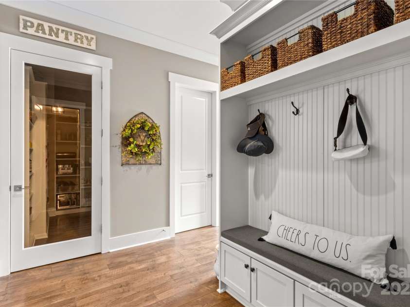 127 Tradition Lane, Mooresville, NC 28115.  MLS# CAR4165702, YatesRealty ID 17737. Pantry and Drop Zone