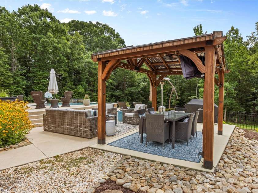 127 Tradition Lane, Mooresville, NC 28115.  MLS# CAR4165702, YatesRealty ID 17737. Pavillion area beside Pool