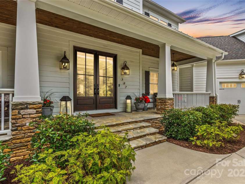 127 Tradition Lane, Mooresville, NC 28115.  MLS# CAR4165702, YatesRealty ID 17737. Slate stone Porch, Double Glass Doors