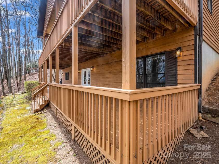 1116 High Vista Drive, Mills River, NC 28759.  MLS# CAR4227946, YatesRealty ID 17746. Lower Level Deck