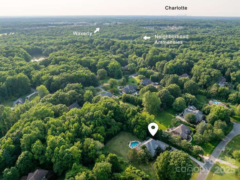 1115 Maremont Court, Matthews, NC 28104.  MLS# CAR4265008, YatesRealty ID 17750. Neighborhood recreation field, sand volleyball court, covered picnic pavilion, playground and walking trail. Providence Woods South located just minutes from Waverly shopping/dining, medical facilities and easy access t