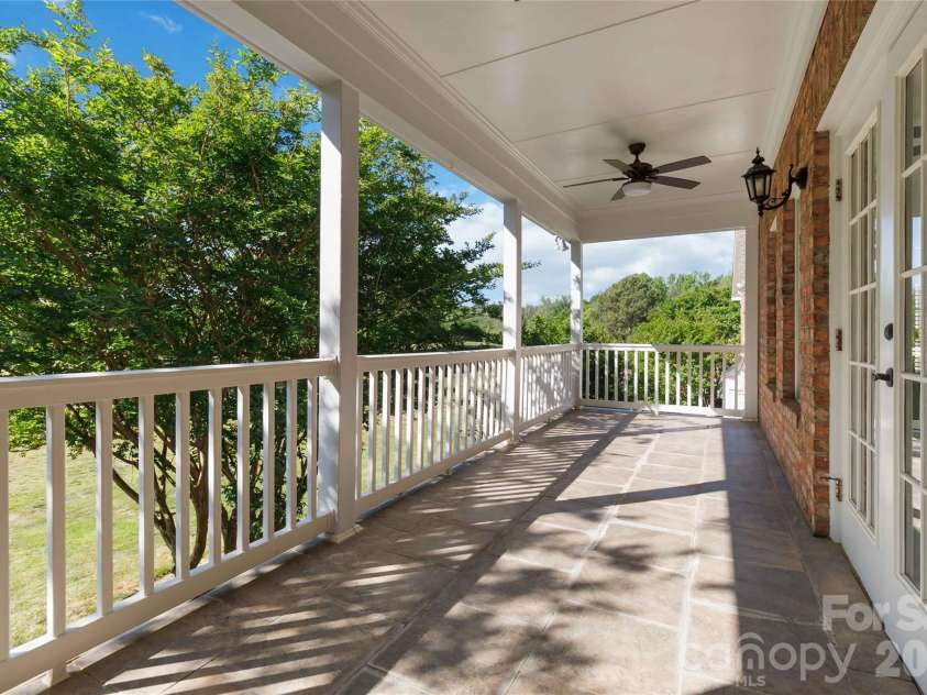 5613 Fairway View Drive, Charlotte, NC 28277.  MLS# CAR4372831, YatesRealty ID 17752. Scenic Golf Course View from Upper Veranda