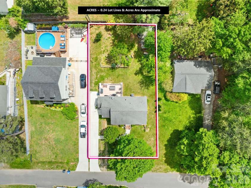 145 Driftwood Drive, Mooresville, NC 28117.  MLS# CAR4377129, YatesRealty ID 17773. Arial view