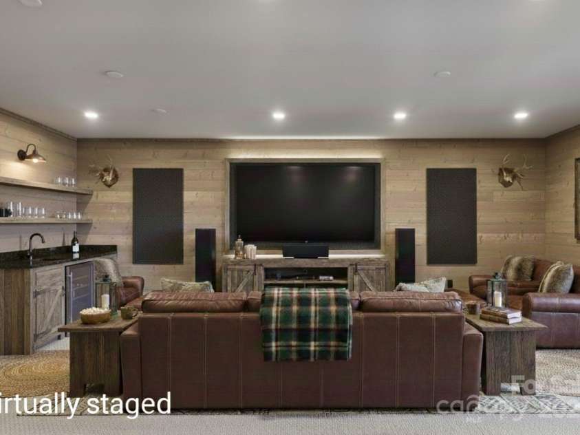 102 Iga Trail, Maggie Valley, NC 28751.  MLS# CAR4331982, YatesRealty ID 1780. Room including wet bar is Virtually Staged 