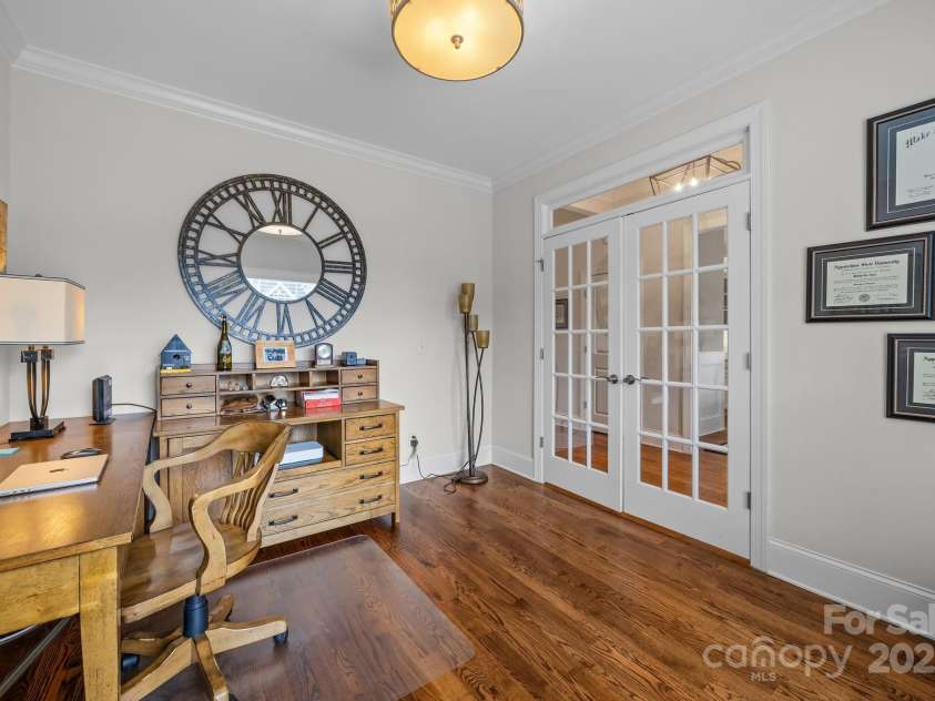 4004 Saint Andrews Court, Cramerton, NC 28032.  MLS# CAR4265985, YatesRealty ID 17805. French doors with transom