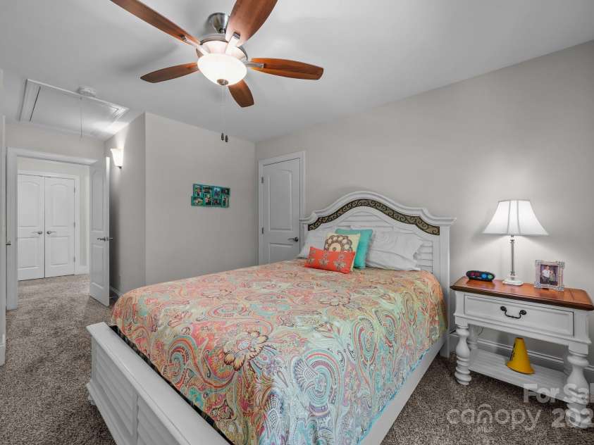 4004 Saint Andrews Court, Cramerton, NC 28032.  MLS# CAR4265985, YatesRealty ID 17805. Pull down attic stairs