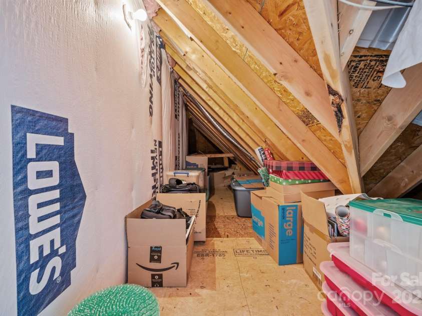 4004 Saint Andrews Court, Cramerton, NC 28032.  MLS# CAR4265985, YatesRealty ID 17805. Walk-in attic storage