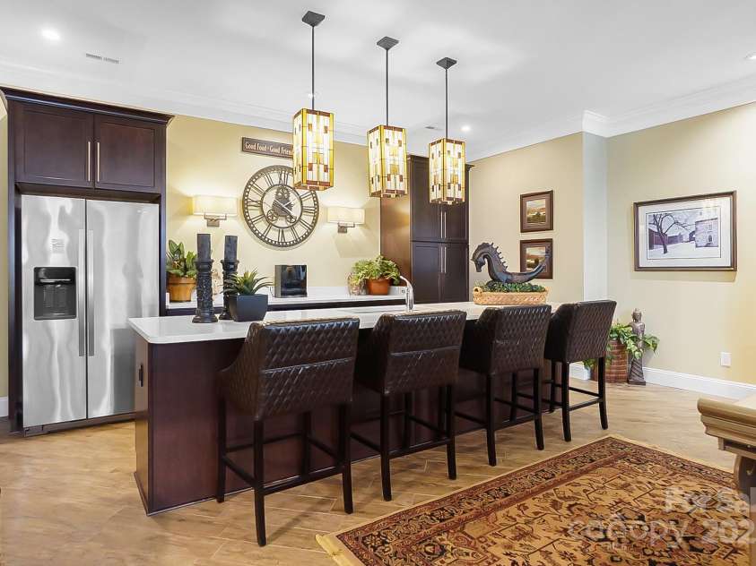 2354 Valelake Road, York, SC 29745.  MLS# CAR4266023, YatesRealty ID 17806. Refreshment bar located off lower-level great room.