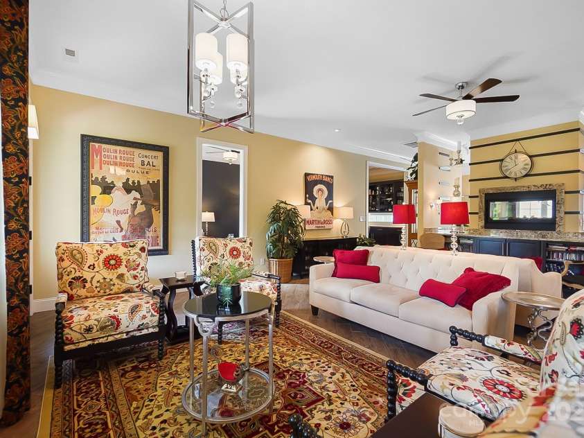 2354 Valelake Road, York, SC 29745.  MLS# CAR4266023, YatesRealty ID 17806. See-through fireplace located between the living and dining rooms.