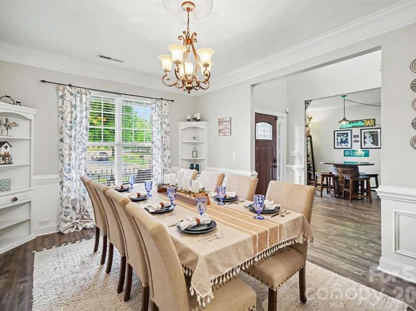 1000 Semmes Lane, Indian Trail, NC 28079.  MLS# CAR4369972, YatesRealty ID 17808. Formal Dining