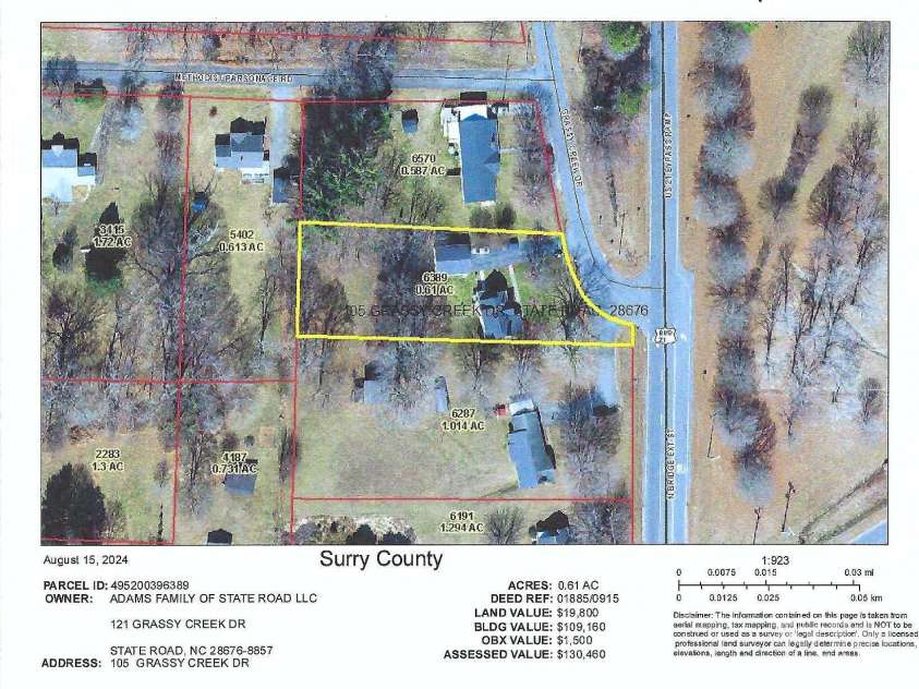 105 Grassy Creek Drive, State Road, NC 28676.  MLS# CAR4178219, YatesRealty ID 1781. 