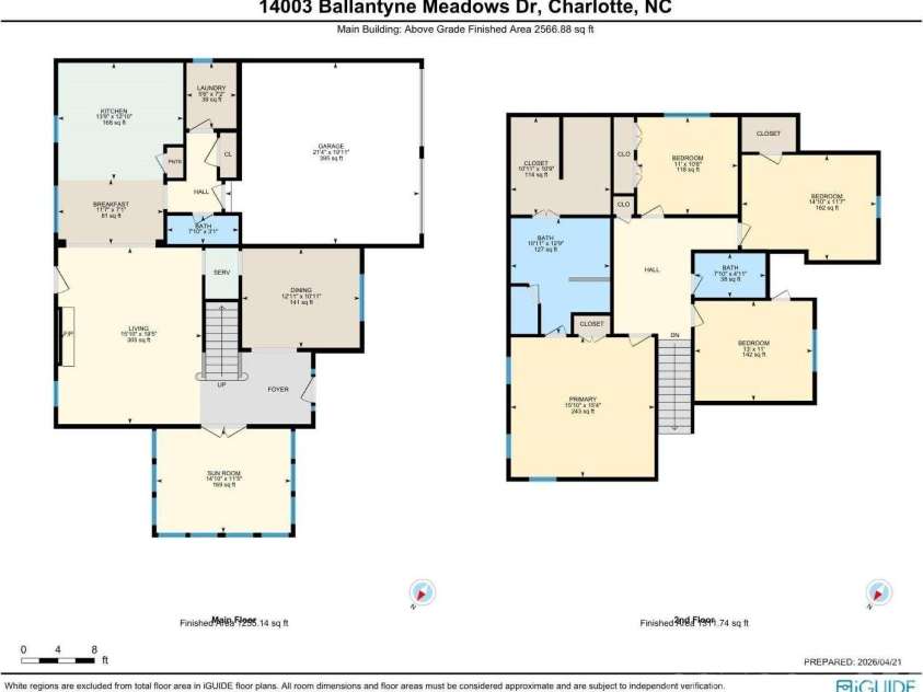 14003 Ballantyne Meadows Drive, Charlotte, NC 28277.  MLS# CAR4372883, YatesRealty ID 17810. 