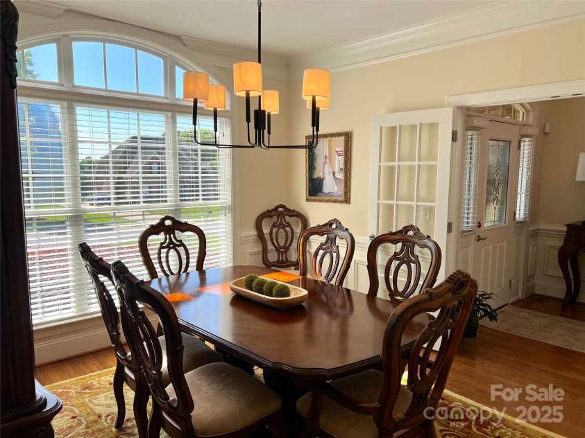 3000 J R Court, Stanley, NC 28164.  MLS# CAR4254396, YatesRealty ID 17811. Dinning room with French doors.