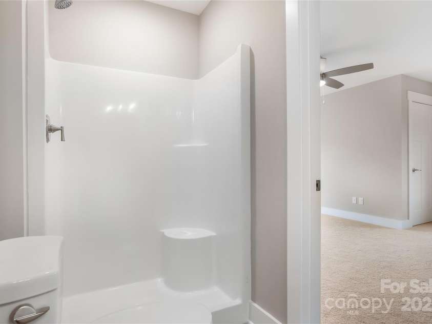 48 Creekside View Drive, Asheville, NC 28804.  MLS# CAR4046496, YatesRealty ID 17815. Additional view of 3rd bathroom; shower only