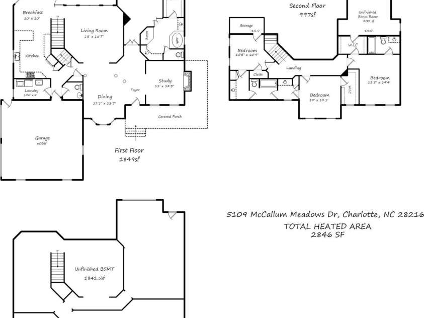 5109 McCallum Meadows Drive, Charlotte, NC 28216.  MLS# CAR4360058, YatesRealty ID 17816. 