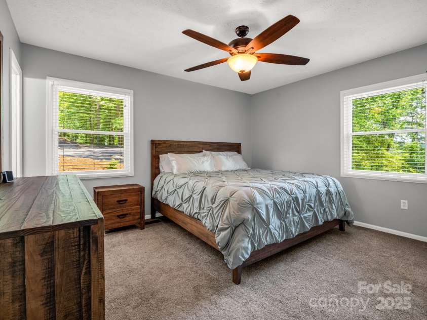 195 White Pine Drive, Lake Lure, NC 28746.  MLS# CAR4266532, YatesRealty ID 17828. Primary en-suite bedroom.
