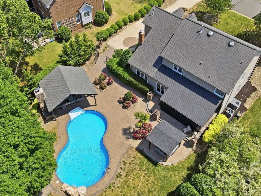 1522 12th Fairway Drive, Concord, NC 28027.  MLS# CAR4357344, YatesRealty ID 17829. Aerial View