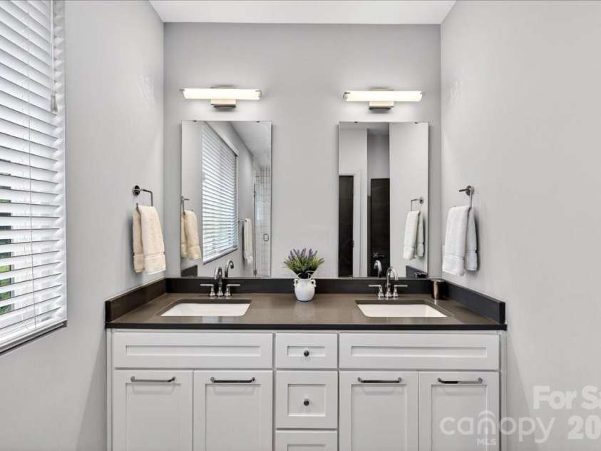 241 Domain Way, Charlotte, NC 28203.  MLS# CAR4374972, YatesRealty ID 17838. Primary Bath with dual vanity