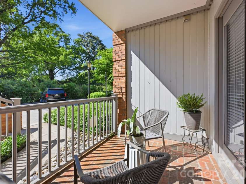 2440 Selwyn Avenue, Charlotte, NC 28209.  MLS# CAR4372591, YatesRealty ID 17843. View from terrace