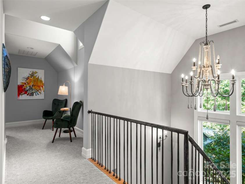 62 Running Creek Trail, Arden, NC 28704.  MLS# CAR4299725, YatesRealty ID 1785. Upstairs hallway has room for a reading or relaxing nook.