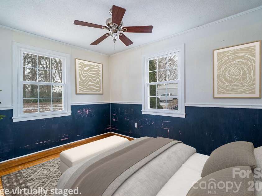 52 Miller Street, Columbus, NC 28722.  MLS# CAR4316824, YatesRealty ID 17852. Bedroom 2 virtually staged