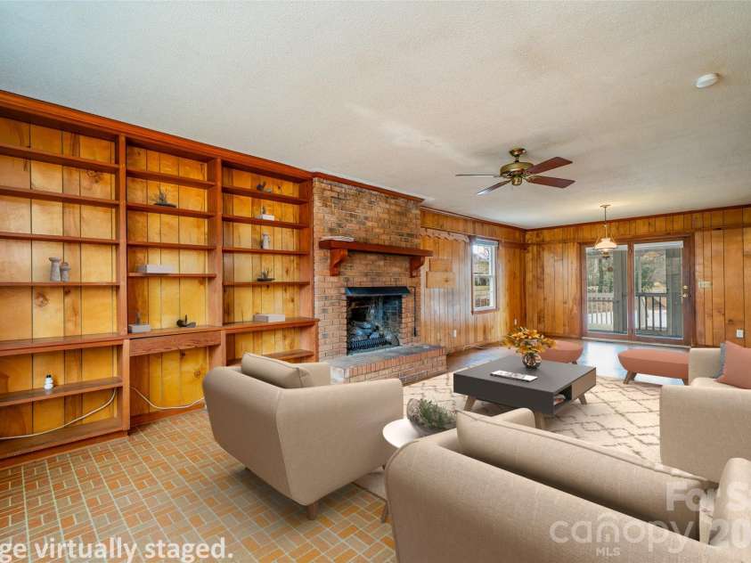52 Miller Street, Columbus, NC 28722.  MLS# CAR4316824, YatesRealty ID 17852. Den virtually staged