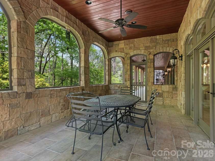 9505 Greyson Ridge Drive, Charlotte, NC 28277.  MLS# CAR4355781, YatesRealty ID 17855. Screened Porch 