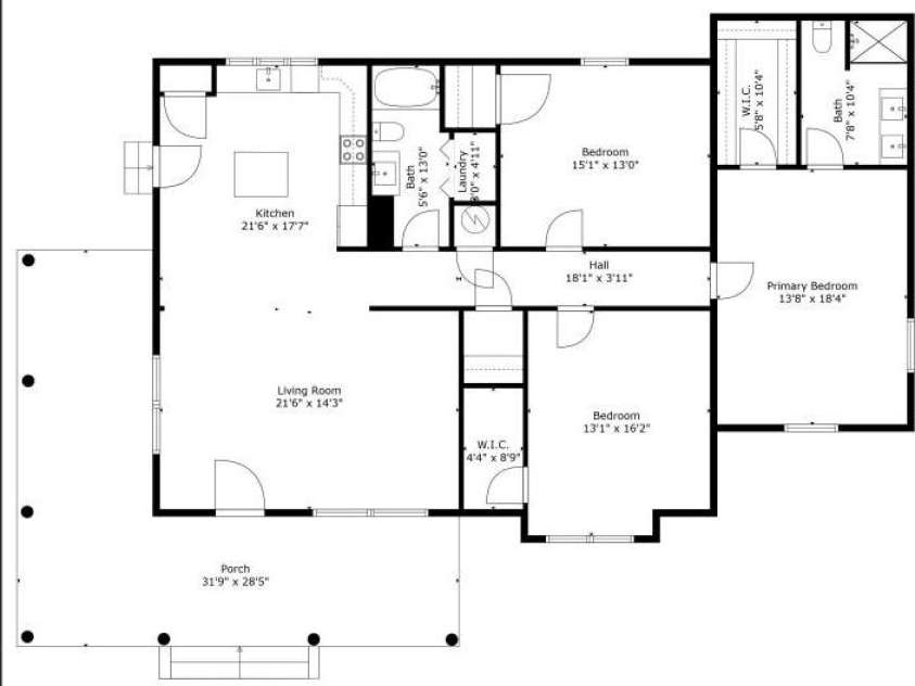 167 Saluda Street, Chester, SC 29706.  MLS# CAR4232529, YatesRealty ID 17857. Floor Plan - Look at those closets and room sizes!