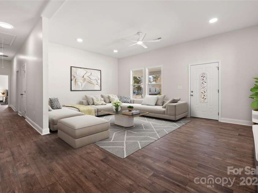 167 Saluda Street, Chester, SC 29706.  MLS# CAR4232529, YatesRealty ID 17857. Living room virtually staged