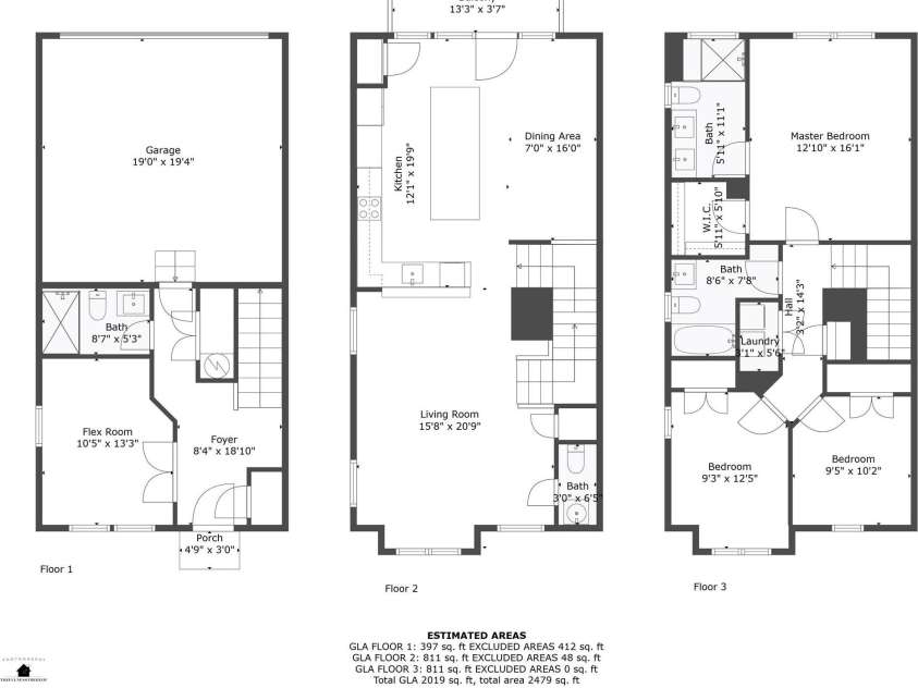 2907 Trade Street, Charlotte, NC 28208.  MLS# CAR4254572, YatesRealty ID 17868. Floor Plan