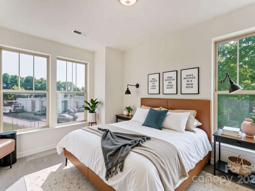 2907 Trade Street, Charlotte, NC 28208.  MLS# CAR4254572, YatesRealty ID 17868. Virtually Staged - Bedroom 2 - Upper Level
