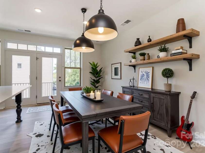 2907 Trade Street, Charlotte, NC 28208.  MLS# CAR4254572, YatesRealty ID 17868. Virtually Staged - Dining Area - Main Level