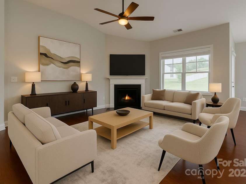4926 Trayton Avenue, Gastonia, NC 28056.  MLS# CAR4250223, YatesRealty ID 17879. Virtually Staged Living Room