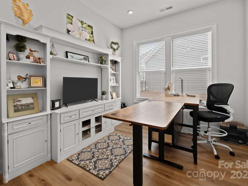 7010 Brush Creek, Monroe, NC 28110.  MLS# CAR4257864, YatesRealty ID 17886. French door lead to a dedicated office space or fitness room. Whatever you need!