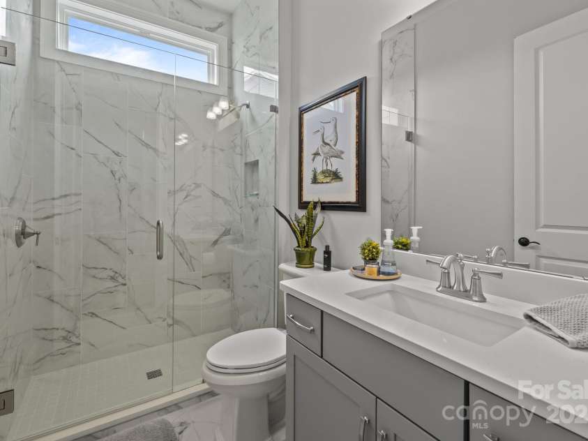 7010 Brush Creek, Monroe, NC 28110.  MLS# CAR4257864, YatesRealty ID 17886. Full bath adjacent to 3rd bedroom 