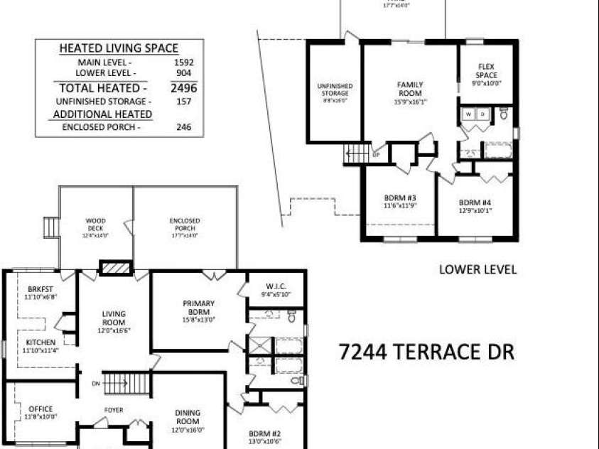 7244 Terrace Drive, Charlotte, NC 28211.  MLS# CAR4357695, YatesRealty ID 17887. 