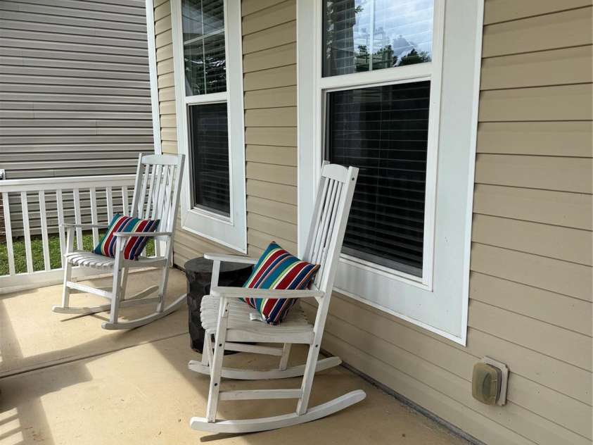 3678 Privette Road, Matthews, NC 28104.  MLS# CAR4258856, YatesRealty ID 17890. Front porch