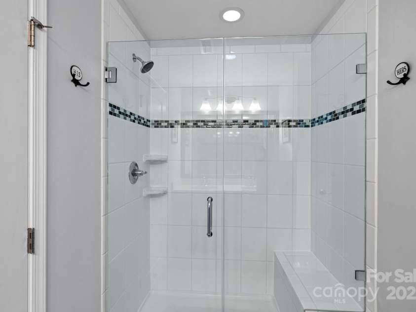 7331 Millstone Circle, Concord, NC 28025.  MLS# CAR4261579, YatesRealty ID 17892. Frameless Shower