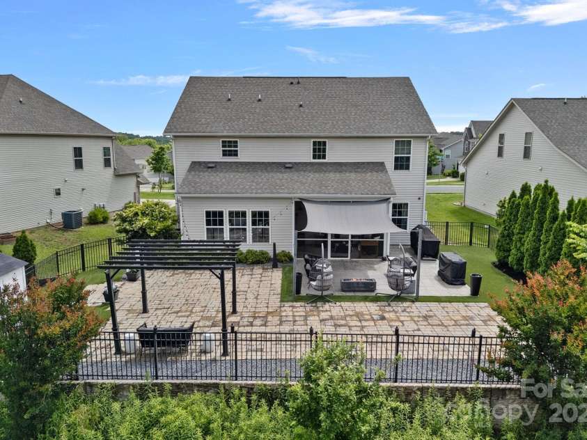 7331 Millstone Circle, Concord, NC 28025.  MLS# CAR4261579, YatesRealty ID 17892. Maintenance Free Backyard