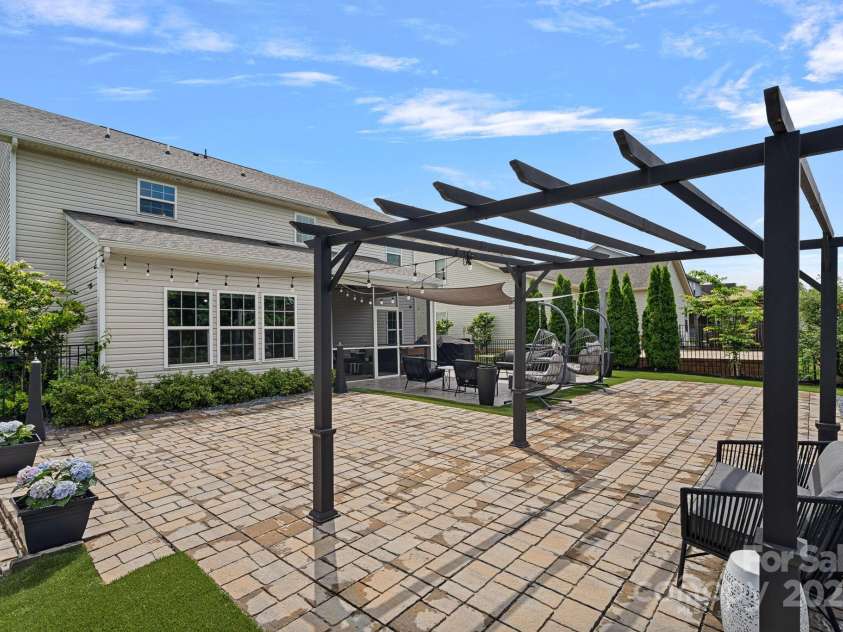 7331 Millstone Circle, Concord, NC 28025.  MLS# CAR4261579, YatesRealty ID 17892. Pergola