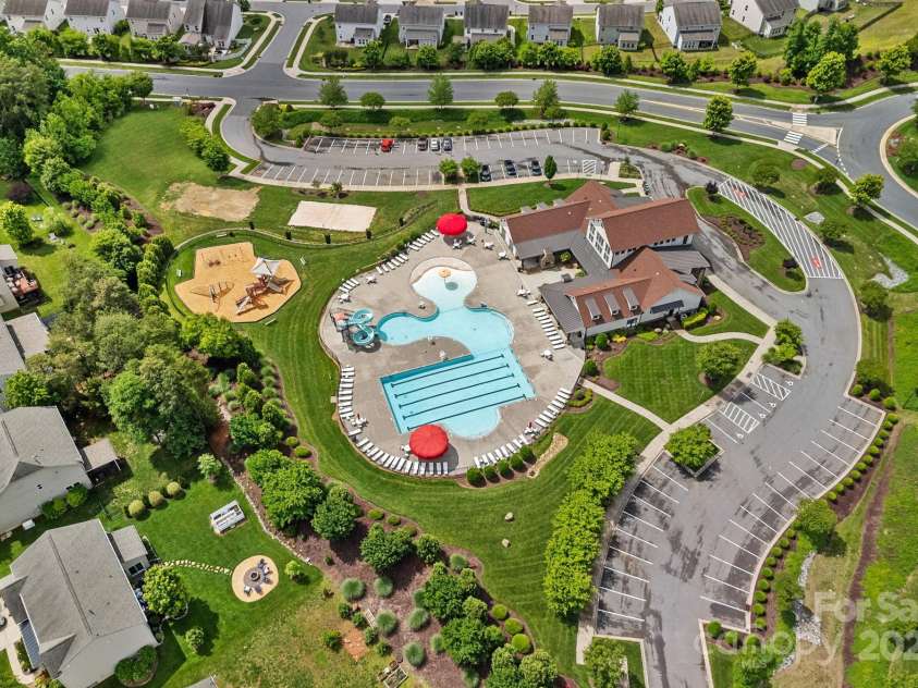 7331 Millstone Circle, Concord, NC 28025.  MLS# CAR4261579, YatesRealty ID 17892. Resort Style Community Pool, Clubhouse, Playground, & Volleyball Court